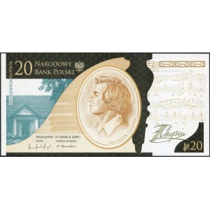 20 złotych 2009, Fryderyk Chopin