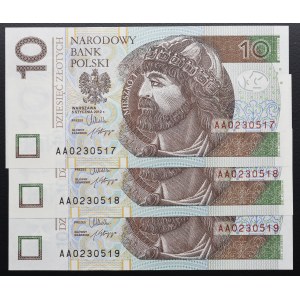 10 złotych 2012 - AA - (3 szt.)