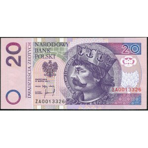 20 złotych 1994 - ZA - seria zastępcza