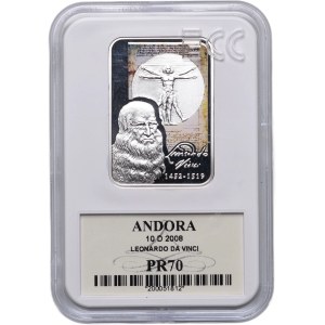 Andora, 10 dolarów 2008 Leonardo da Vinci, Warszawa