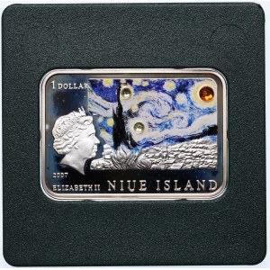 Niue, Elżbieta II, 1 dolar 2007 Malarze świata — Vincent Van Gogh
