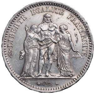 Francja, Trzecia Republika, 5 franków 1874 A, Paryż