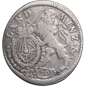 Niemcy, Bawaria, Karol Albert 30 krajcarów 1732 Monachium