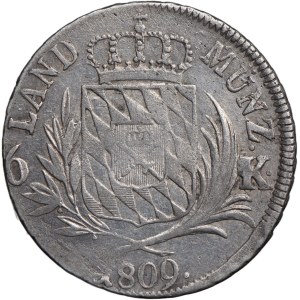 Nemecko, Bavorsko, Maximilián III. Jozef, 6 krejcerov, 1809, Mníchov