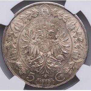 Austria, Franciszek Józef I, 5 koron 1909, Wiedeń