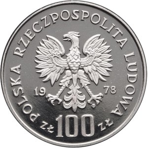 PRL, 100 złotych 1978 Adam Mickiewicz, PRÓBA NIKIEL