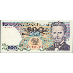200 złotych 1986 - EA -