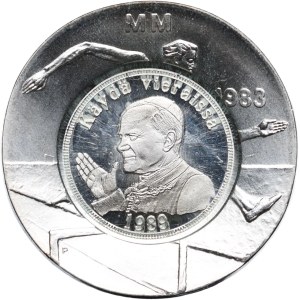 Finlandia, 50 markkaa 1983 kontrmarka Jan Paweł II wizyta w 1989 roku