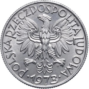 PRL, 5 złotych 1973 Rybak, Warszawa