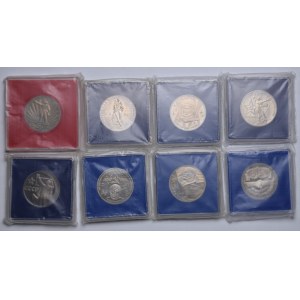 ZSRR/Rosja, zestaw 1 rubel 1965-1983 NOWODZIEŁ 1988 (8szt.)
