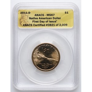 USA, 1 dolar 2011, Rdzenni Amerykanie