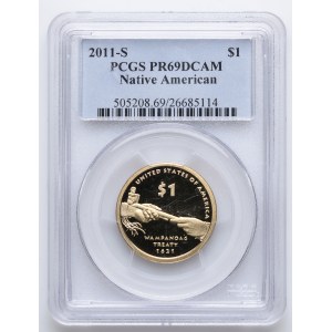 USA, 1 dolar 2011, Rdzenni Amerykanie