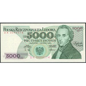 5.000 złotych 1988 - DA -