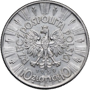 II RP, 10 złotych 1939 Józef Piłsudski