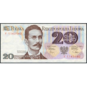 20 złotych 1982 - Y -