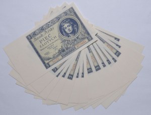 5 złotych 1930 - Ser. CU. - (16 szt.)