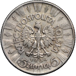 II RP, 5 złotych 1934 Józef Piłsudski