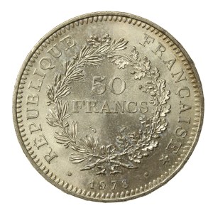 Francja, V Republika, 50 franków 1978 (126)