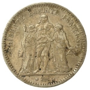 Francia, Seconda Repubblica, 5 franchi 1849, Parigi (194)