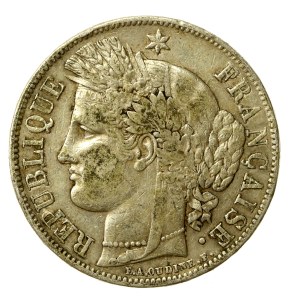 Francia, Seconda Repubblica, 5 franchi 1851, Parigi (206)