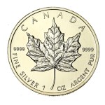 Canada, Elizabeth II, $5 2012 - Maple leaf, 1 oz. Ag 999 (257)
