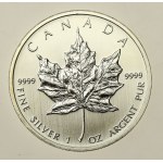 Canada, Elizabeth II, $5 2012 - Maple leaf, 1 oz. Ag 999 (258)