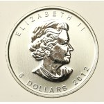 Canada, Elizabeth II, $5 2012 - Maple leaf, 1 oz. Ag 999 (259)