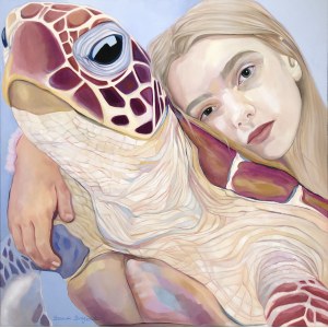 Zhanna BRZYŻEK (b. 1980), Floating in peaceful waters, 2025