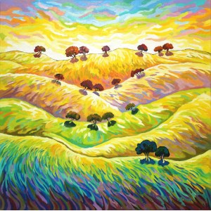 Monika SIWIEC (b. 1995), Hills amidst the impressions of a summer day, 2025