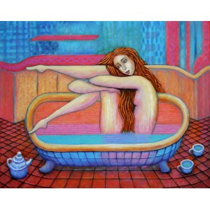 Bohdan Wincenty ŁOBODA (b. 1952), Bath and tea, 2026