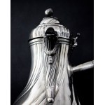 Silver chocolatier, France 19th century.