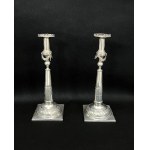 Pair of silver candlesticks II