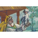 Zofia Stryjeńska (1891 Kraków - 1976 Geneva), Prządka by the cradle, 1940s.