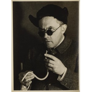 Stanislaw Ignacy Witkiewicz, Witkacy (1885 Warsaw - 1939 Jeziory in Polesia region), Professor Pulverstone, photo by Jozef Glogowski, 1931