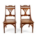 Wojciech Brzega (1872 Zakopane - 1941 Zakopane), A pair of chairs in the Zakopane style