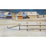 Rafał Malczewski (1892 Kraków - 1965 Montreal), "Winter Landscape" (View from the Kasprus area in Zakopane), 1921