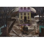 Rafał Malczewski (1892 Kraków - 1965 Montreal), "Railway Station," ca. 1927