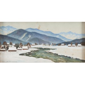 Mieczysław Filipkiewicz (1891 Kraków - 1951 Kraków), Tatra landscape with a stream