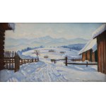 Mieczysław Filipkiewicz (1891 Kraków - 1951 Kraków), "Winter in Podhale".