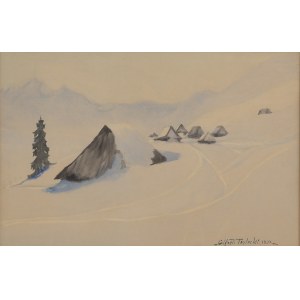 Alfred Terlecki (1883 Kielce - 1973 Zakopane), Winterlandschaft der Tatra, 1922