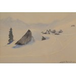Alfred Terlecki (1883 Kielce - 1973 Zakopane), Winterlandschaft der Tatra, 1922