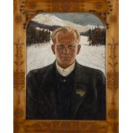 Janusz Łonicki (1898 - 1973), Portret narciarza Izydora Gąsienicy-Łuszczka, lata 30. XX w.