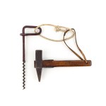 Ice auger and mountaineering hammer