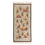 Maria Bujakowa (1901 Kolomyja - 1985 Koscielisko), Kilim "Pairs of Goats".