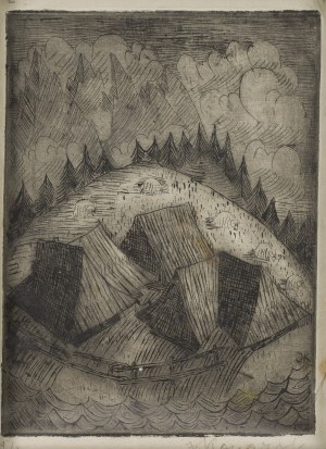 Janina Konarska (1902 Łódź - 1975 Warszawa), Podhale, 1924