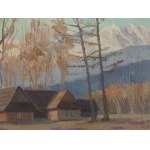 Franciszek Wójcik (1903 Wojciechowo - 1984 Zakopane), Zakopane landscape with crocuses