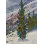 Leszek Stanko (1925 Sosnowiec - 2011 Katowice), Tarzan landscape with Monk over Morskie Oko, 2005