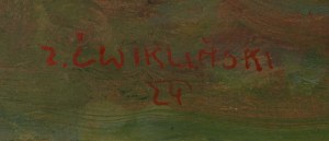 Zefiryn Ćwikliński (1871 Lwów - 1930 Zakopane), Na hali w Tatrach, 1924