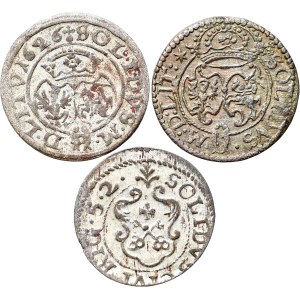 Satz von 3 Schellacks - 1623 und 1626 Vilnius, 1652 Christina Schellack, Riga