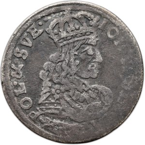 John II Casimir, sixpence 1662 TT, Bydgoszcz without borders on obverse and reverse